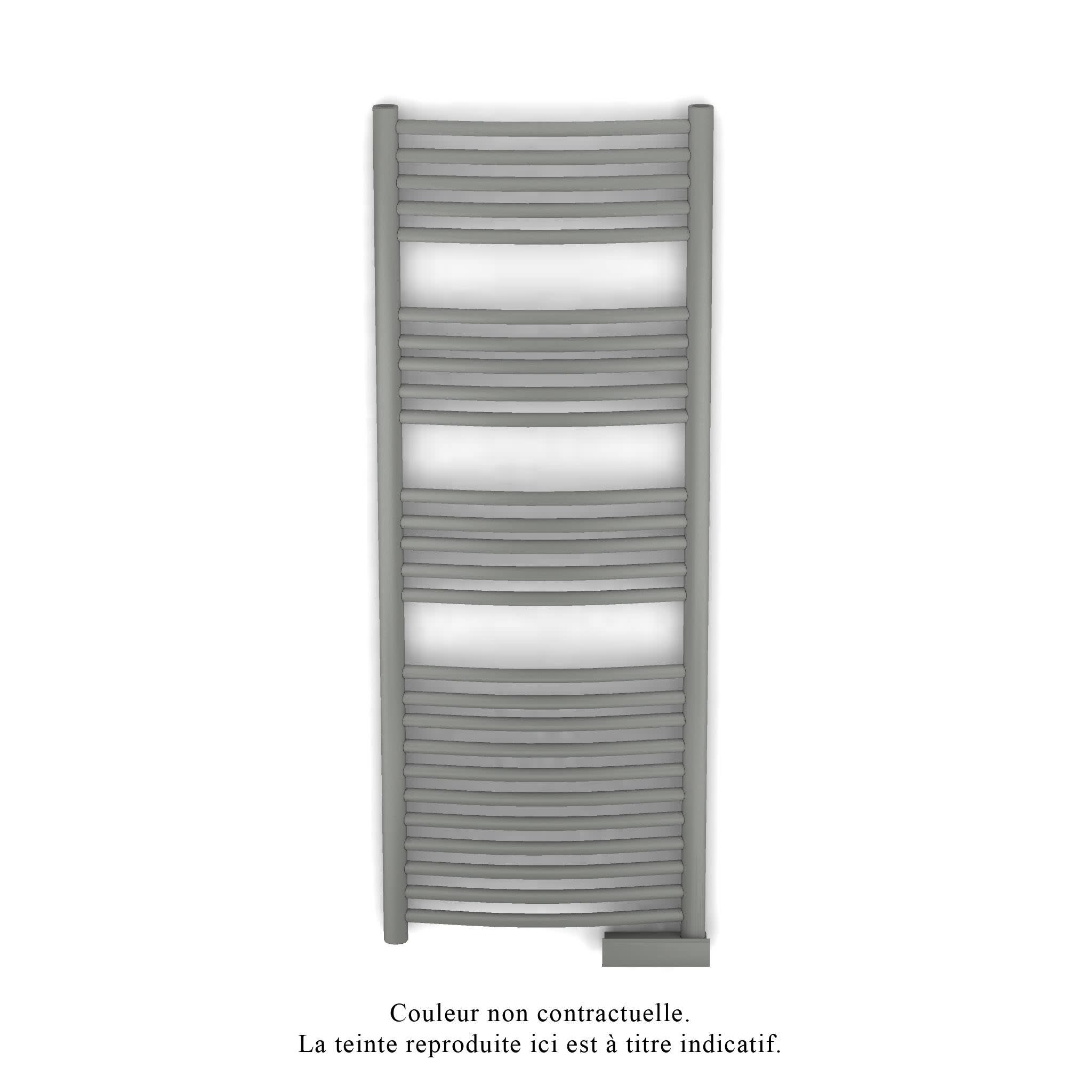 Acova - Kéva Spa EL cintré, régulation IHD, Grey Aluminium, 750W, H 1429 mm / L 500 mm