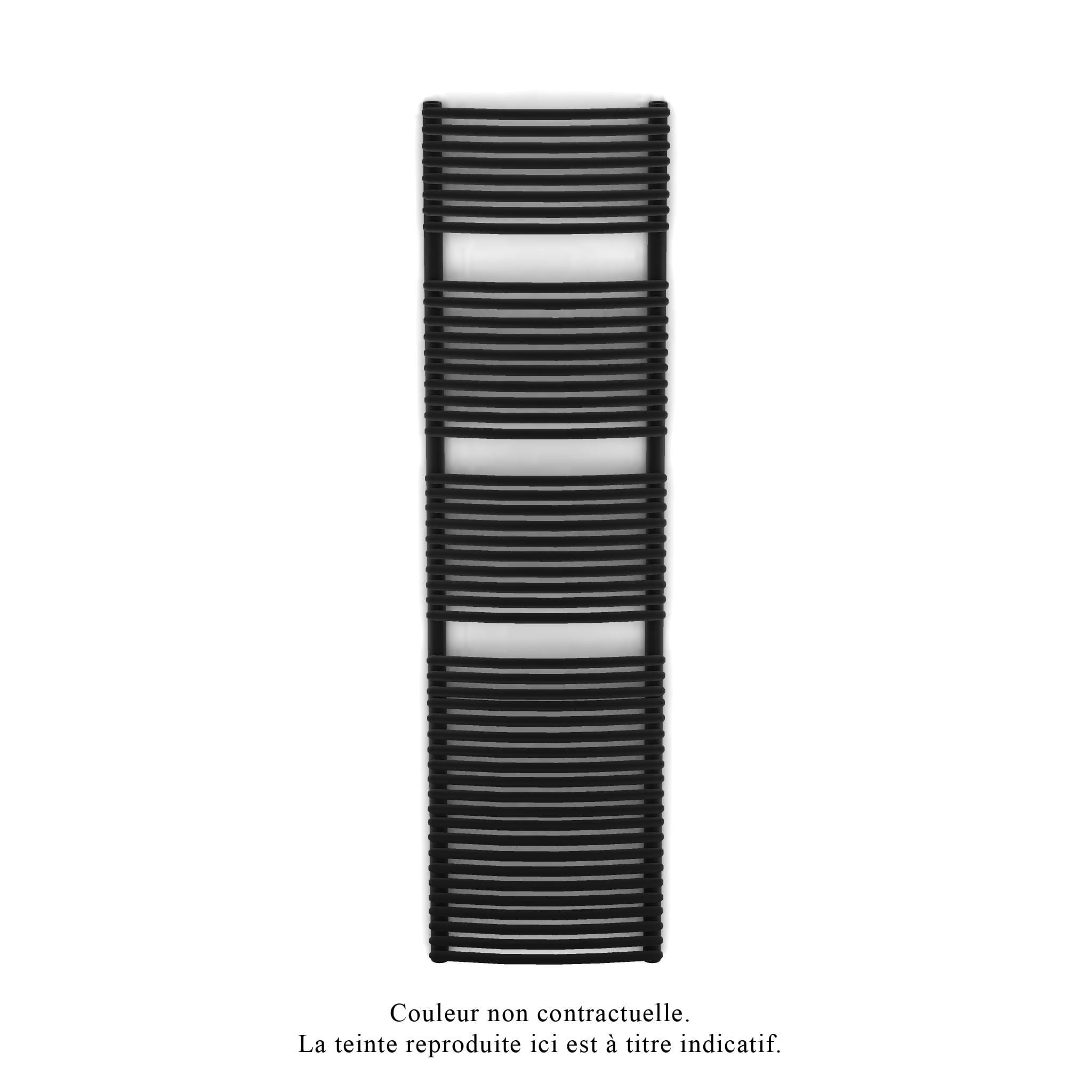 Acova - Kéva Spa EL cintré, régulation IHD, Traffic Black, 1000W, H 1825 mm / L 500 mm