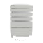 Acova - Fassane Spa Asym EL +Air, gauche, Light Grey, 500W, H 870mm / L 550mm
