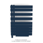 Acova - Fassane Spa Asym EL +Air, gauche, Blue Night, 500W, H 870mm / L 550mm