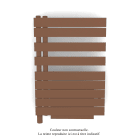 Acova - Fassane Spa Asym EL +Air, gauche, Terracotta, 500W, H 870mm / L 550mm