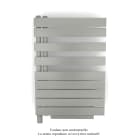 Acova - Fassane Spa Asym EL +Air, gauche, Inox Look, 500W, H 870mm / L 550mm