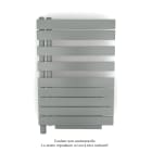 Acova - Fassane Spa Asym EL +Air, gauche, Titane, 500W, H 870mm / L 550mm