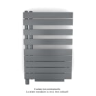 Acova - Fassane Spa Asym EL +Air, gauche, Anthracite, 500W, H 870mm / L 550mm