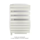 Acova - Fassane Spa Asym EL +Air, gauche, White Quartz, 500W, H 870mm / L 550mm