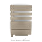 Acova - Fassane Spa Asym EL +Air, gauche, Beige Quartz, 500W, H 870mm / L 550mm