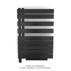 Acova - Fassane Spa Asym EL +Air, gauche, Black Quartz, 500W, H 870mm / L 550mm