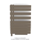 Acova - Fassane Spa Asym EL +Air, gauche, Pearl Beige, 500W, H 870mm / L 550mm