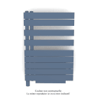 Acova - Fassane Spa Asym EL +Air, gauche, Pigeon Blue, 500W, H 870mm / L 550mm