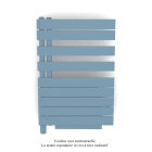 Acova - Fassane Spa Asym EL +Air, gauche, Pastel Blue, 500W, H 870mm / L 550mm