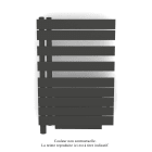 Acova - Fassane Spa Asym EL +Air, gauche, Umbra Grey, 500W, H 870mm / L 550mm