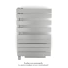 Acova - Fassane Spa Asym EL +Air, gauche, White Aluminium, 500W, H 870mm / L 550mm