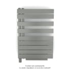 Acova - Fassane Spa Asym EL +Air, gauche, Grey Aluminium, 500W, H 870mm / L 550mm