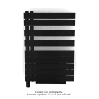 Acova - Fassane Spa Asym EL +Air, gauche, Traffic Black, 500W, H 870mm / L 550mm