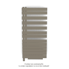 Acova - Fassane Spa Asym EL +Air, gauche, Concrete Grey, 750W, H 1248mm / L 550mm