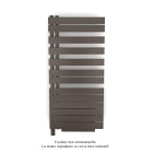 Acova - Fassane Spa Asym EL +Air, gauche, Brown Quartz, 750W, H 1248mm / L 550mm
