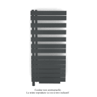 Acova - Fassane Spa Asym EL +Air, gauche, Black Matt, 750W, H 1248mm / L 550mm
