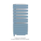 Acova - Fassane Spa Asym EL +Air, gauche, Pastel Blue, 750W, H 1248mm / L 550mm