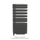 Acova - Fassane Spa Asym EL +Air, gauche, Umbra Grey, 750W, H 1248mm / L 550mm