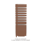 Acova - Fassane Spa Asym EL +Air, gauche, Terracotta, 1000W, H 1741mm / L 550mm