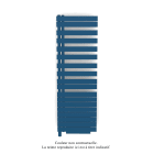 Acova - Fassane Spa Asym EL +Air, gauche, Gentian Blue, 1000W, H 1741mm / L 550mm