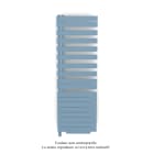 Acova - Fassane Spa Asym EL +Air, gauche, Pastel Blue, 1000W, H 1741mm / L 550mm
