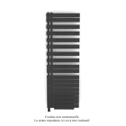 Acova - Fassane Spa Asym EL +Air, gauche, Anthracite Grey, 1000W,H 1741mm / L 550mm