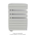 Acova - Fassane Spa Asym EL gauche régulation IHD,Light Grey,500W,H860mm/L550mm