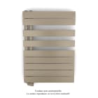 Acova - Fassane Spa Asym EL gauche régulation IHD,Beige Quartz,500W,H860mm/L550mm