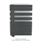 Acova - Fassane Spa Asym EL gauche régulation IHD,Black Matt,500W,H860mm/L550mm