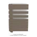 Acova - Fassane Spa Asym EL gauche régulation IHD,Pearl Beige,500W,H860mm/L550mm