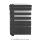 Acova - Fassane Spa Asym EL gauche régulation IHD,Anthracite Grey,500W,H860mm/L550mm