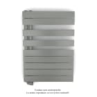 Acova - Fassane Spa Asym EL gauche régulation IHD,Grey Aluminium,500W,H860mm/L550mm
