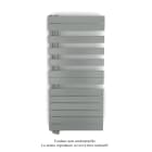 Acova - Fassane Spa Asym EL gauche régulation IHD,Titane,7500W,H1238mm/L550mm