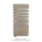 Acova - Fassane Spa Asym EL gauche régulation IHD,Beige Quartz,7500W,H1238mm/L550mm