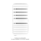 Acova - Fassane Spa Asym EL gauche régulation IHD,White Matt,7500W,H1238mm/L550mm