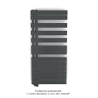 Acova - Fassane Spa Asym EL gauche régulation IHD,Black Matt,7500W,H1238mm/L550mm