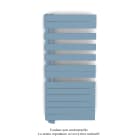 Acova - Fassane Spa Asym EL gauche régulation IHD,Pastel Blue,7500W,H1238mm/L550mm
