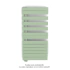 Acova - Fassane Spa Asym EL gauche régulation IHD,Pastel Green,7500W,H1238mm/L550mm