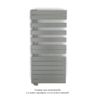 Acova - Fassane Spa Asym EL gauche régulation IHD,Grey Aluminium,7500W,H1238mm/L550mm
