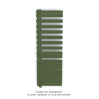 Acova - Fassane Spa Asym EL gauche régulation IHD,Olive Green,1000W,H1731mm/L550mm