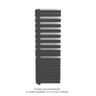 Acova - Fassane Spa Asym EL gauche régulation IHD,Umbra Grey,1000W,H1731mm/L550mm
