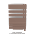 Acova - Fassane Spa Asym EL +Air, droite, Terracotta Faded, 500W, H 870mm / L 550mm