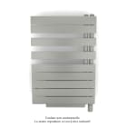 Acova - Fassane Spa Asym EL +Air, droite, Inox Look, 500W, H 870mm / L 550mm