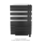 Acova - Fassane Spa Asym EL +Air, droite, Black Quartz, 500W, H 870mm / L 550mm