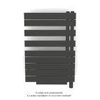 Acova - Fassane Spa Asym EL +Air, droite, Umbra Grey, 500W, H 870mm / L 550mm