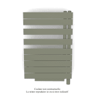 Acova - Fassane Spa Asym EL +Air, droite, Cement Grey, 500W, H 870mm / L 550mm