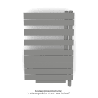 Acova - Fassane Spa Asym EL +Air, droite, Telegrey 2, 500W, H 870mm / L 550mm