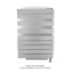 Acova - Fassane Spa Asym EL +Air, droite, White Aluminium, 500W, H 870mm / L 550mm