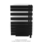 Acova - Fassane Spa Asym EL +Air, droite, Traffic Black, 500W, H 870mm / L 550mm